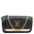 LOUIS VUITTON Lockme Tender Pochette Taurillon Leather Shoulder Bag Black
