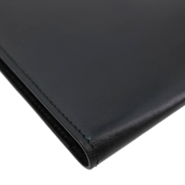 GUCCI Sherry Line Web Leather Day Planner Black
