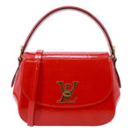 LOUIS VUITTON Pasadena Monogram Vernis Leather Shoulder Bag Red