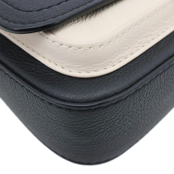 LOUIS VUITTON Lockme Tender Pochette Taurillon Leather Shoulder Bag Black