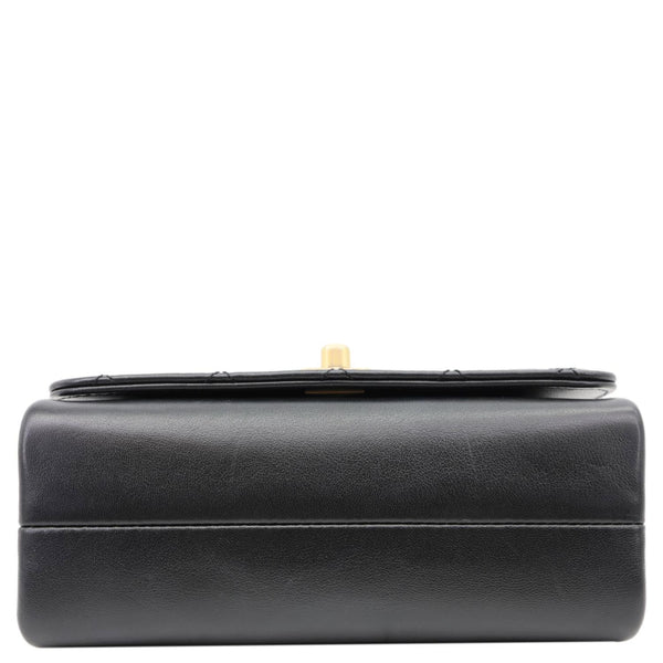 CHANEL Pearl Boy Flap Mini Quilted Calfskin Leather Chain Crossbody Bag Black