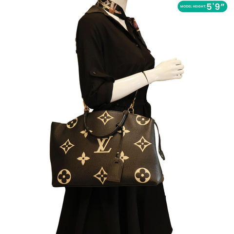 LOUIS VUITTON Grand Palais Monogram Empreinte Leather Shoulder Bag Bicolor