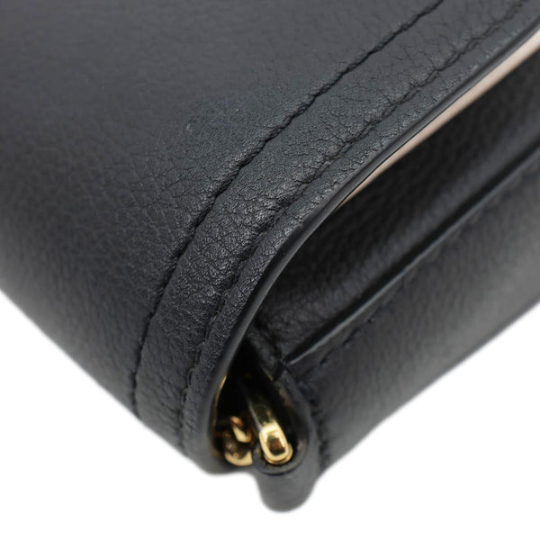 LOUIS VUITTON Lockme Tender Pochette Taurillon Leather Shoulder Bag Black