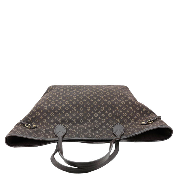 Louis Vuitton Neverfull MM Monogram Idylle Canvas Tote Bag Fusain Brown