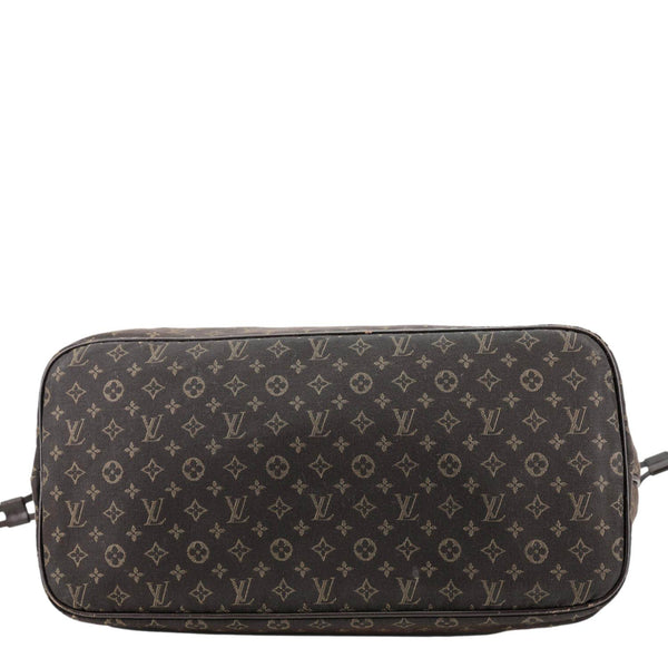 Louis Vuitton Neverfull MM Monogram Idylle Canvas Tote Bag Fusain Brown