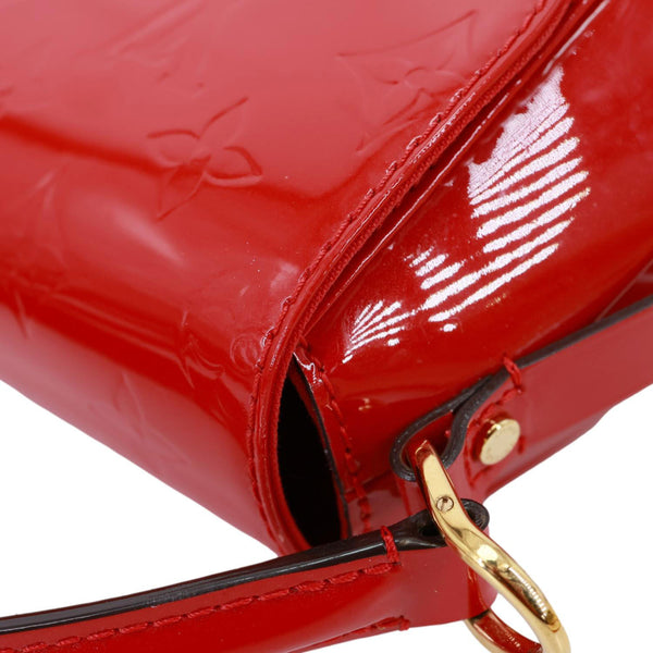 LOUIS VUITTON Pasadena Monogram Vernis Leather Shoulder Bag Red