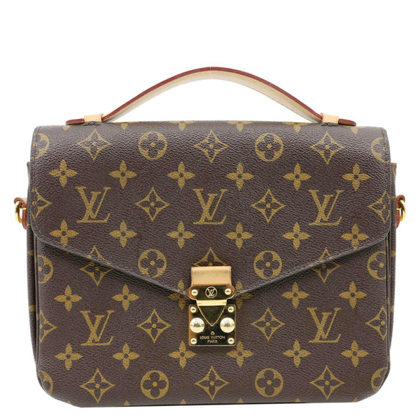 LOUIS VUITTON Metis Pochette Monogram Canvas Crossbody Bag Brown