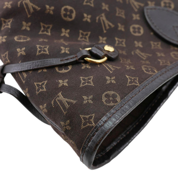 Louis Vuitton Neverfull MM Monogram Idylle Canvas Tote Bag Fusain Brown