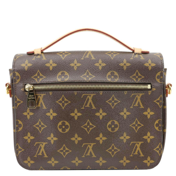 LOUIS VUITTON Metis Pochette Monogram Canvas Crossbody Bag Brown
