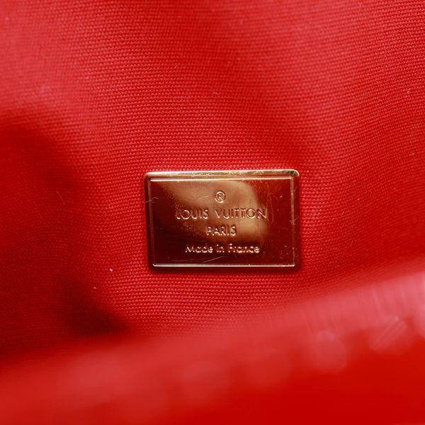 LOUIS VUITTON Pasadena Monogram Vernis Leather Shoulder Bag Red