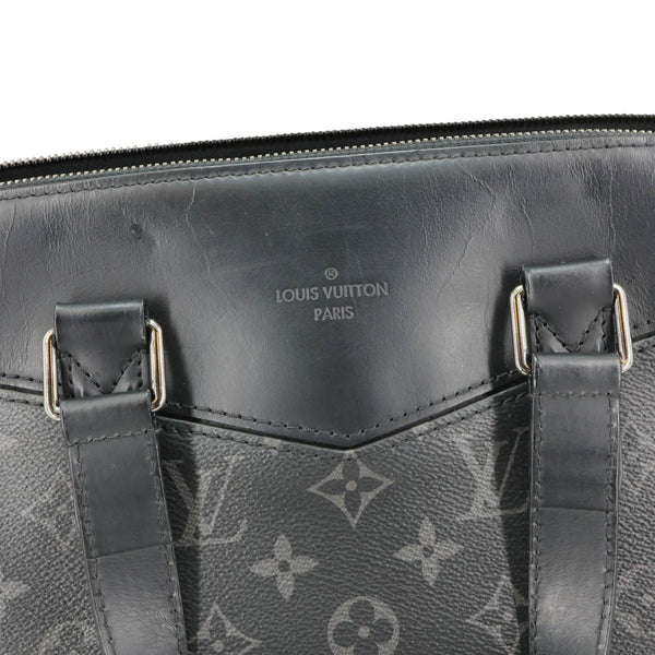 LOUIS VUITTON Explorer Monogram Eclipse Canvas Briefcase Black