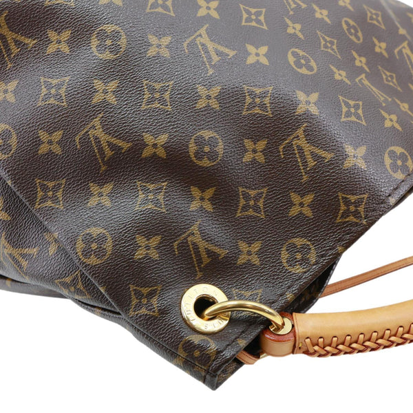 LOUIS VUITTON Artsy MM Monogram Canvas Hobo Shoulder Bag Brown