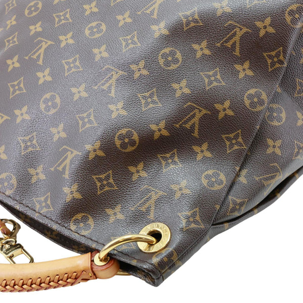 LOUIS VUITTON Artsy MM Monogram Canvas Hobo Shoulder Bag Brown