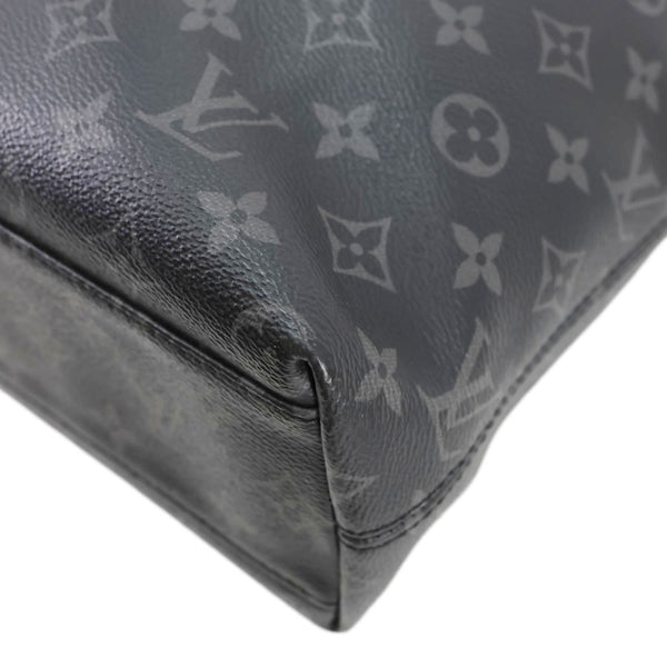 LOUIS VUITTON Explorer Monogram Eclipse Canvas Briefcase Black