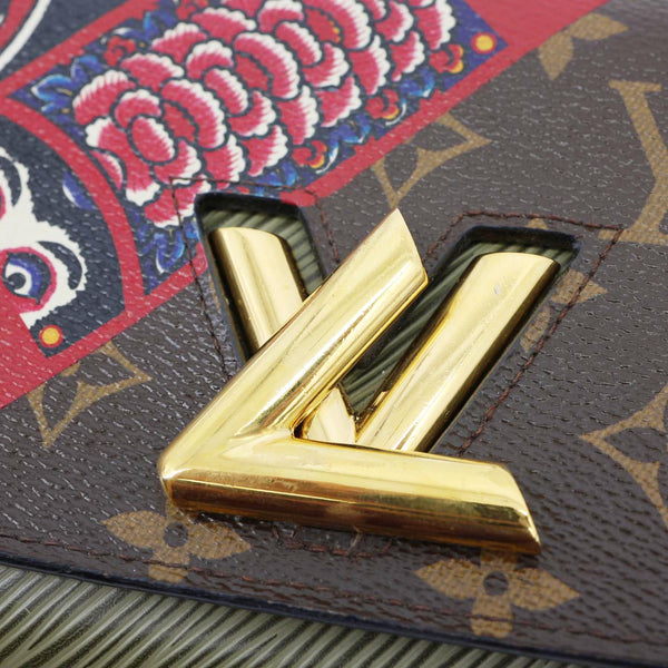 LOUIS VUITTON Kabuki Twist Epi Leather Chain Shoulder Bag Green