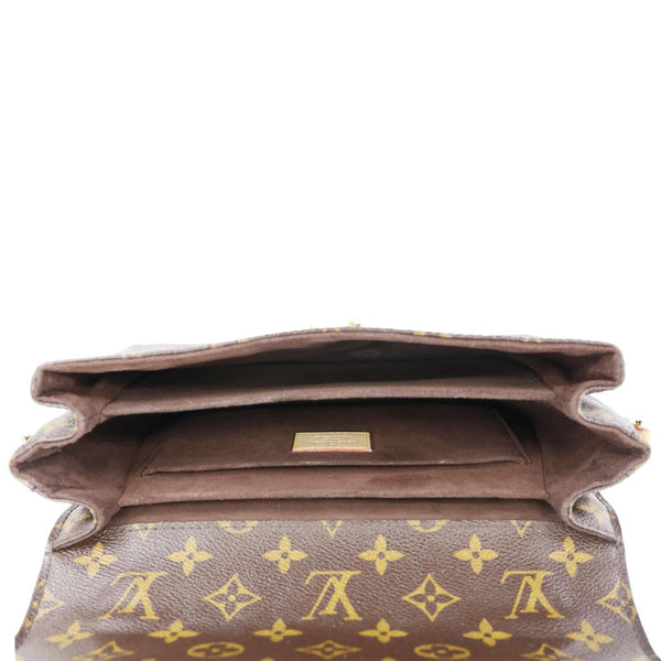 LOUIS VUITTON Metis Pochette Monogram Canvas Crossbody Bag Brown
