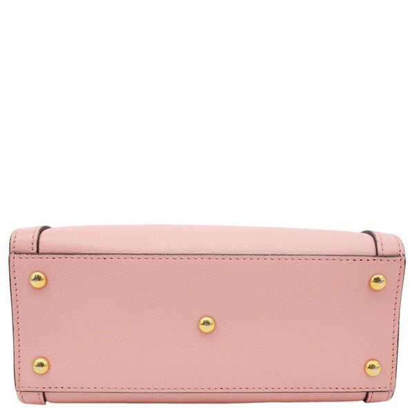 GUCCI Diana NM Bamboo Mini Leather Tote Bag Pink 655661