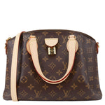LOUIS VUITTON Rivoli PM Monogram Canvas Satchel Bag Brown