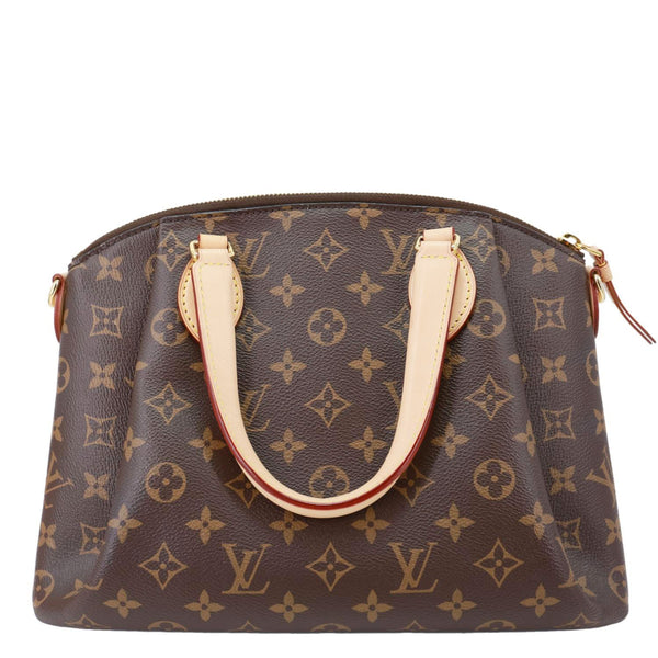 LOUIS VUITTON Rivoli PM Monogram Canvas Satchel Bag Brown