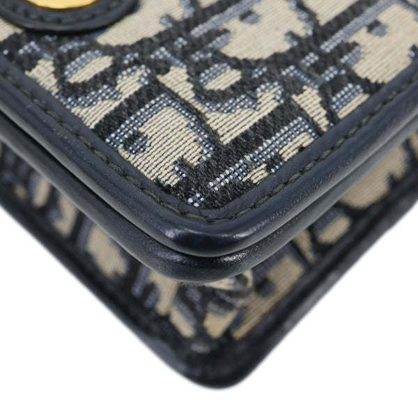 CHRISTIAN DIOR 30 Montaigne 2 In 1 Nano Jacquard Oblique Pouch Blue
