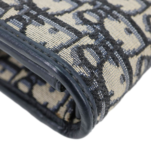 CHRISTIAN DIOR 30 Montaigne 2 In 1 Nano Jacquard Oblique Pouch Blue