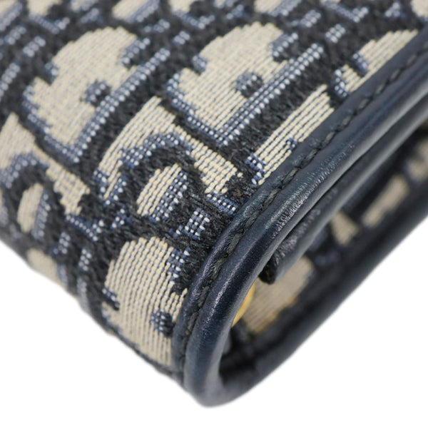 CHRISTIAN DIOR 30 Montaigne 2 In 1 Nano Jacquard Oblique Pouch Blue