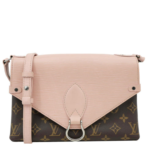 LOUIS VUITTON Saint Michel Monogram Epi Shoulder Bag Pink