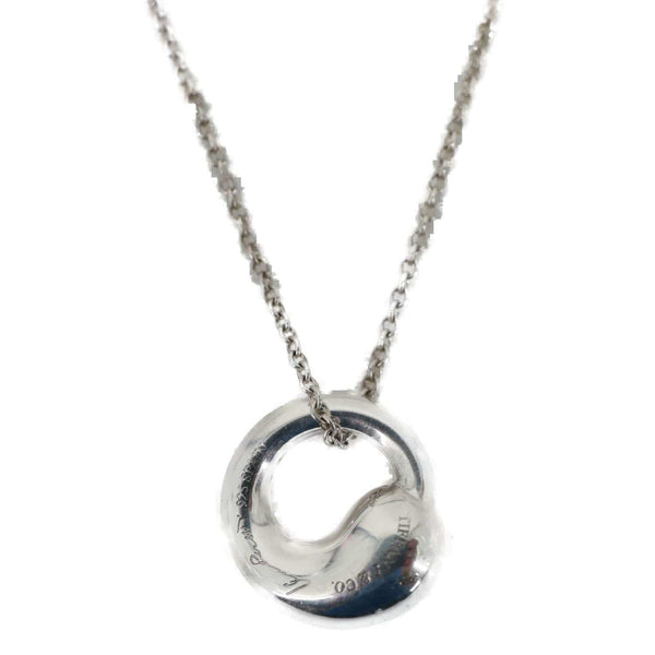 TIFFANY & CO Peretti Metal Necklace Silver
