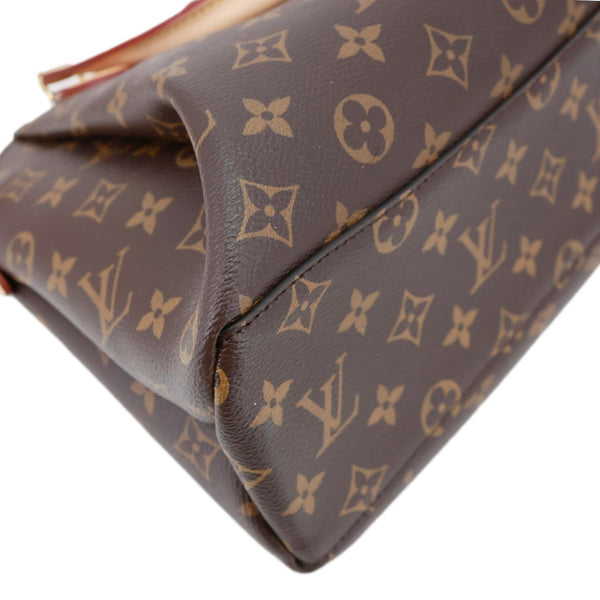 LOUIS VUITTON Rivoli PM Monogram Canvas Satchel Bag Brown