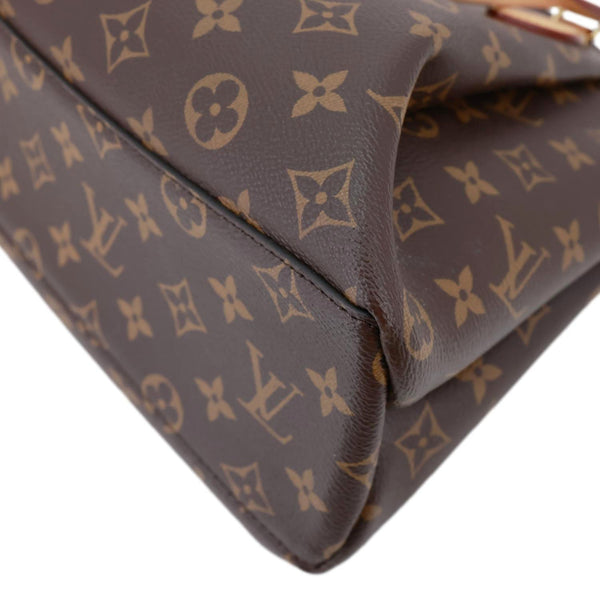 LOUIS VUITTON Rivoli PM Monogram Canvas Satchel Bag Brown