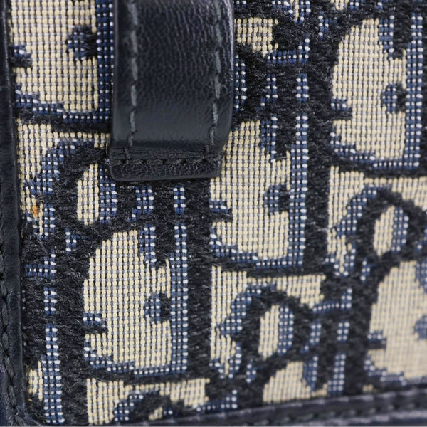CHRISTIAN DIOR 30 Montaigne 2 In 1 Nano Jacquard Oblique Pouch Blue