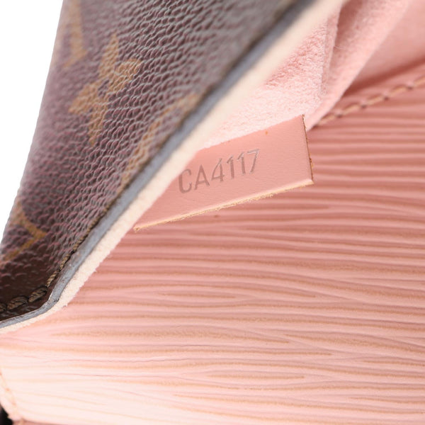 LOUIS VUITTON Saint Michel Monogram Epi Shoulder Bag Pink