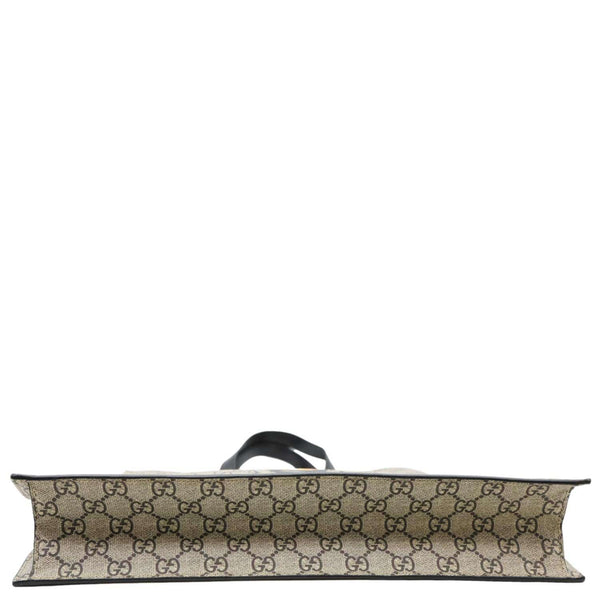 GUCCI Bee Blind For Love Print Soft GG Supreme Canvas Vertical Tote Bag Beige 450950