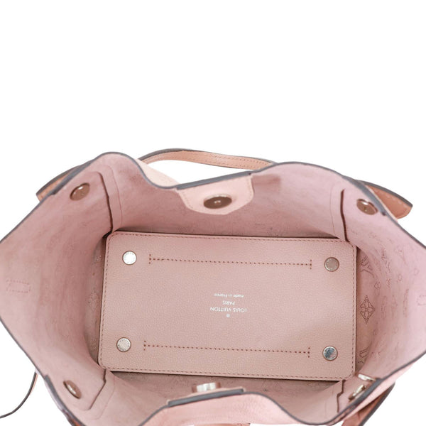 LOUIS VUITTON Hina PM Mahina Leather Crossbody Bag Magnolia