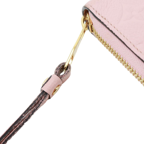 LOUIS VUITTON Monogram Empreinte Leather Zippy Wallet Rose Poudre Pink