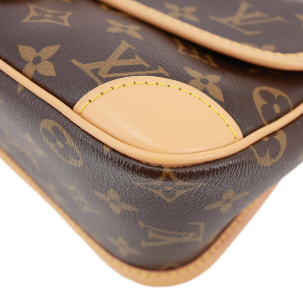 LOUIS VUITTON Diane Monogram Canvas Shoulder Bag Brown