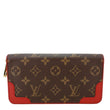 LOUIS VUITTON Retiro Monogram Canvas Zippy Wallet Cerise Red