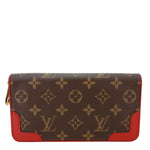 LOUIS VUITTON Retiro Monogram Canvas Zippy Wallet Cerise Red