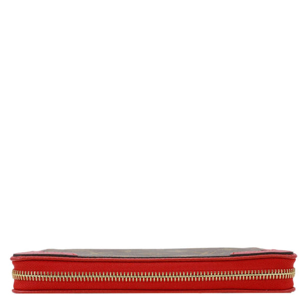 LOUIS VUITTON Retiro Monogram Canvas Zippy Wallet Cerise Red