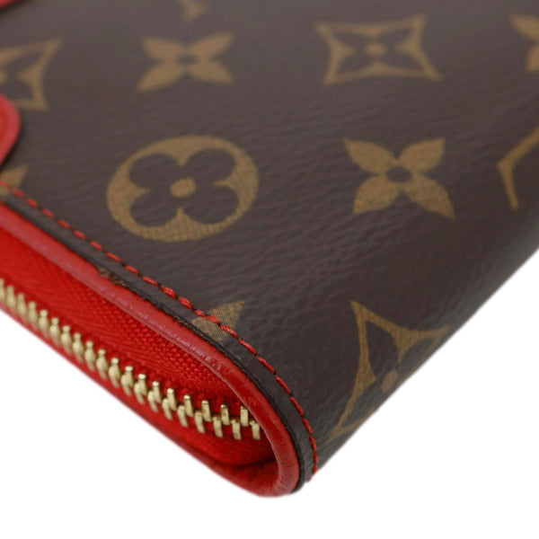 LOUIS VUITTON Retiro Monogram Canvas Zippy Wallet Cerise Red