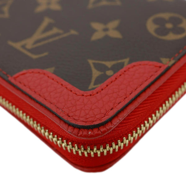 LOUIS VUITTON Retiro Monogram Canvas Zippy Wallet Cerise Red
