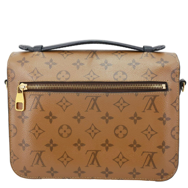 LOUIS VUITTON Metis Pochette Reverse Monogram Canvas Crossbody Bag Brown
