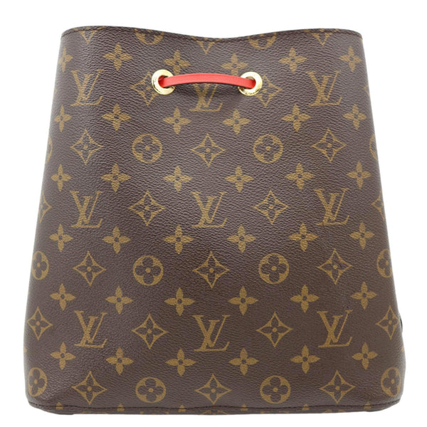 LOUIS VUITTON Neonoe MM Monogram Canvas Shoulder Bag Red