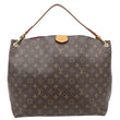 LOUIS VUITTON Graceful MM Monogram Canvas Shoulder Bag Brown