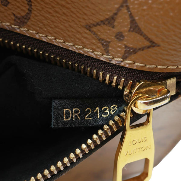 LOUIS VUITTON Metis Pochette Reverse Monogram Canvas Crossbody Bag Brown