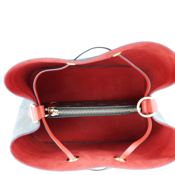 LOUIS VUITTON Neonoe MM Monogram Canvas Shoulder Bag Red