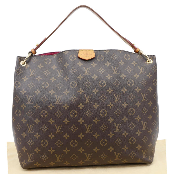 LOUIS VUITTON Graceful MM Monogram Canvas Shoulder Bag Brown