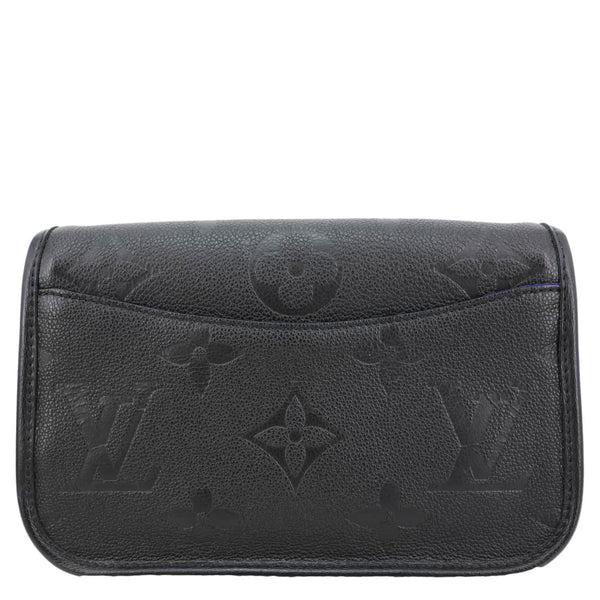 LOUIS VUITTON Diane Empreinte Leather Shoulder Bag Black