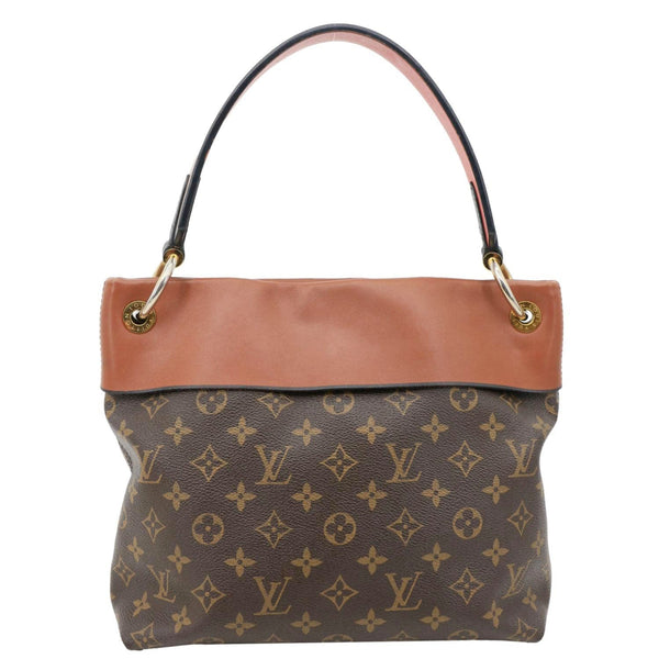LOUIS VUITTON Tuileries Besace Monogram Canvas Hobo Bag Brown