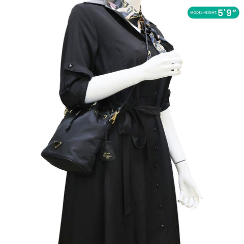 PRADA Re-Edition 1978 Mini Re-Nylon Bucket Bag Black